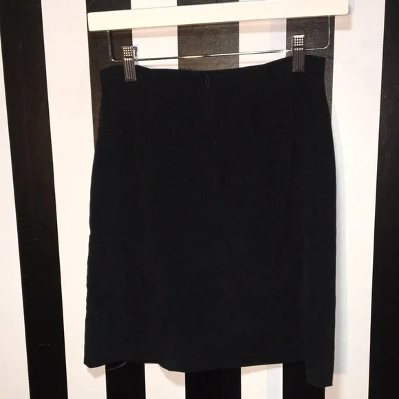 Retro Vintage 1980s Short Black Above Knee A-Line Skirt Size 4 Woman’s XS/Small - Picture 3 of 12